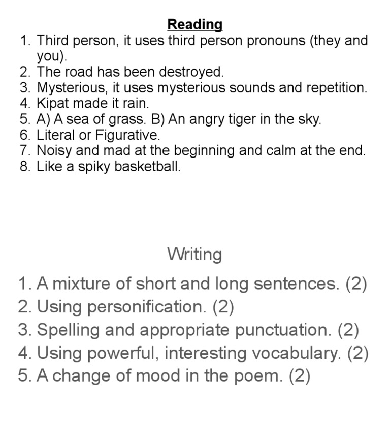 Unit 6 Test Answers PDF