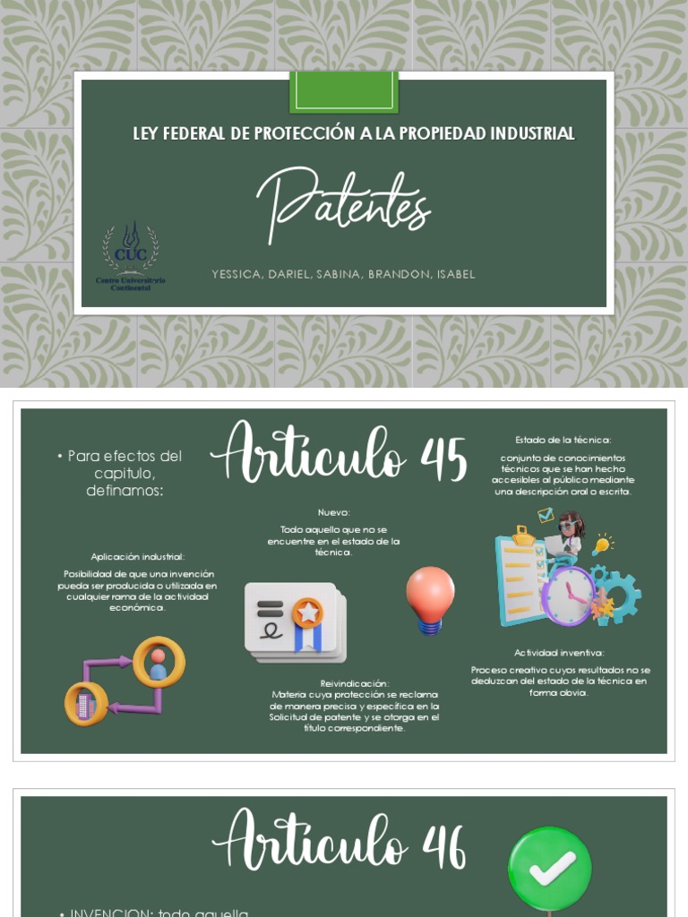 Ley Federal de Protección A La Propiedad Industrial | PDF | Patentar