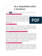 Preguntas y Respuestas Sobre Derechos Humanos