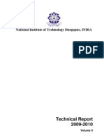 NIT Durgapur Technical Report 2009-2010 Vol. 3