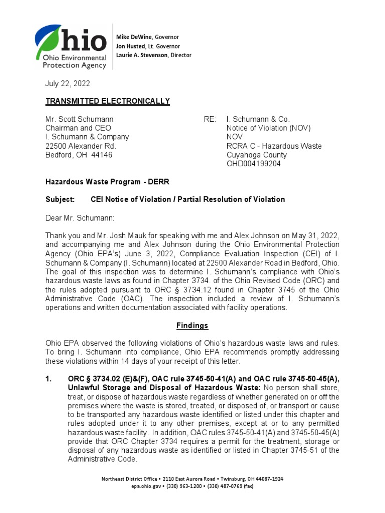 july-2022-ohio-epa-violation-notice-pdf-waste-hazardous-waste