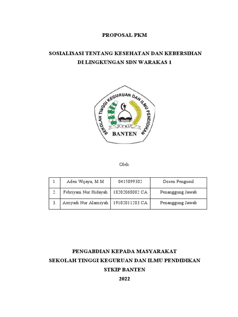 Proposal PKM Kelompok 5 Seminar | PDF