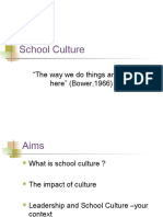 School Culture: Shaping Beliefs and Practices