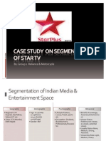 Case Study On Segmentation of Star TV
