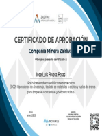 Certificado Operaciones de Almacenaje Traslado de Materiales U Objetos y Vuelos de Drones