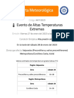 Alerta AA7 - 2023 - Evento de Altas Temperaturas Extremas en Zonas de Las Regiones de Valparaíso y Metropolitana