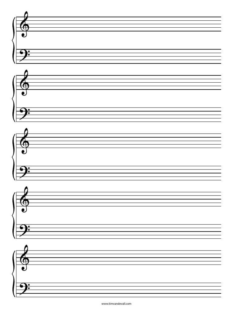 Grand Sheet Music Template PDF