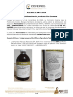 Alerta Sanitaria Flor Essence 10112022