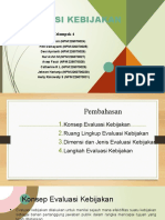 EVALUASI KEBIJAKAN (Kelompok 4) - 1