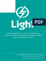 Procedimentos de Validação de Subestações Blindadas Light