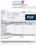 Interview Data Form