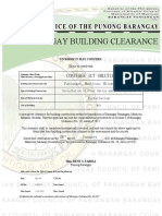 Barangay building clearance for fiber optic installation