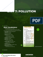 Unit 7 Pollution