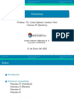 Vitaminas: Profesor: Fis. Carlos Ephrain Jim Enez Vital Ciencias III (Qu Imica)