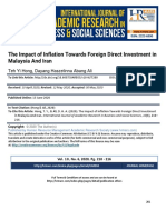 The Impact of Inflation Towards Foreign Direct Investment in Malaysia and Iran