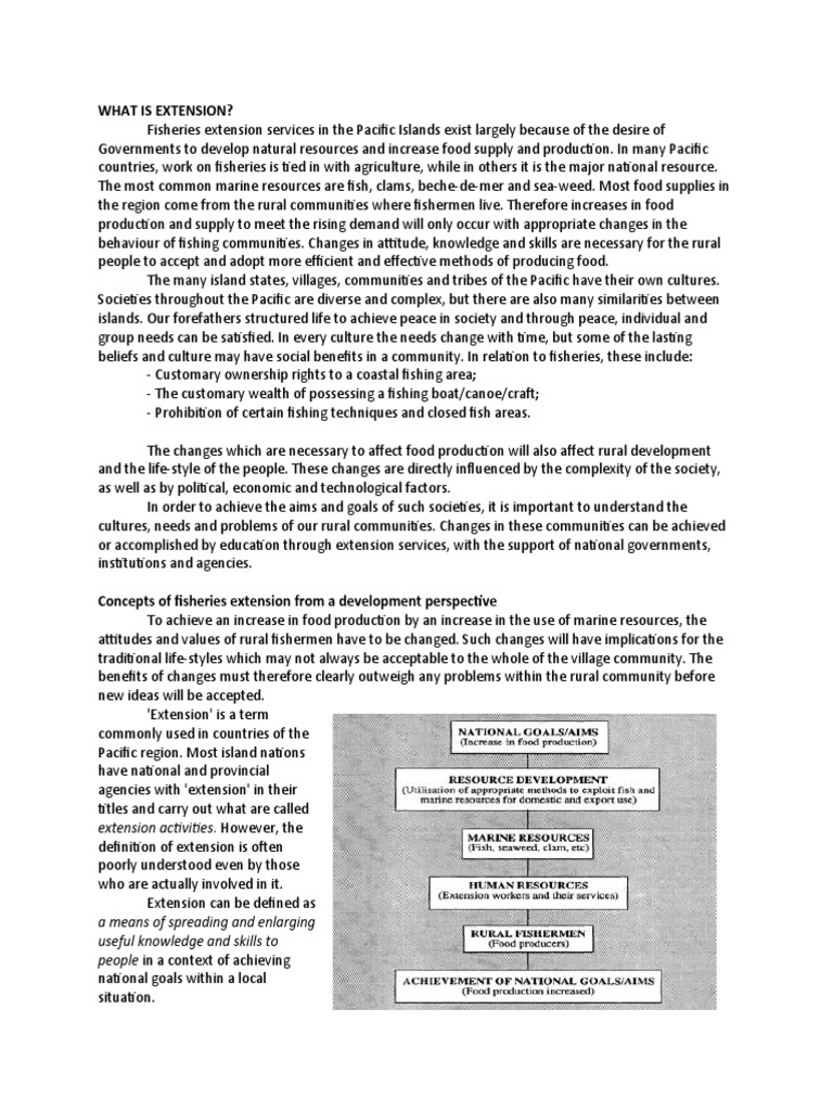 Role of Extension PDF Goal Knowledge