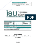 INFORME DE ENCENDIDO DE UN Motor