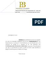 NCPC e Reforma Trabalhista - Contrarrazoes de Ro - Negativa de Jornada