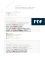 Adverbios de Grado Adverbs of Degree