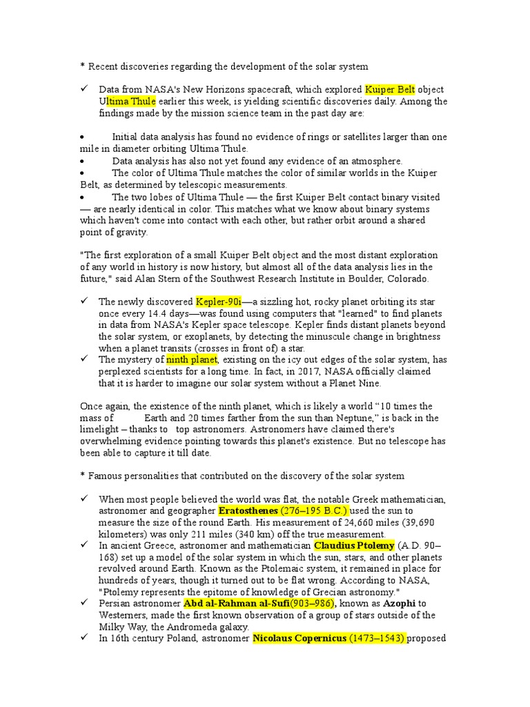 Solar System | PDF | Planets | Solar System