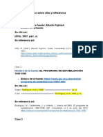 Casos Consultados Sobre Citas y Referencias