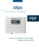 Manual de Instuções Ecosolys em Português