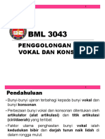 BML3093 Kuliah 2 Vokal Dan Diftong