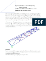 IIT Kanpur Space Truss Lab Experiment