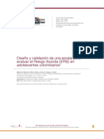 Diseño y Validación de Una Escala para Evaluar El Riesgo Suicida (ERS) en Adolescentes Colombianos