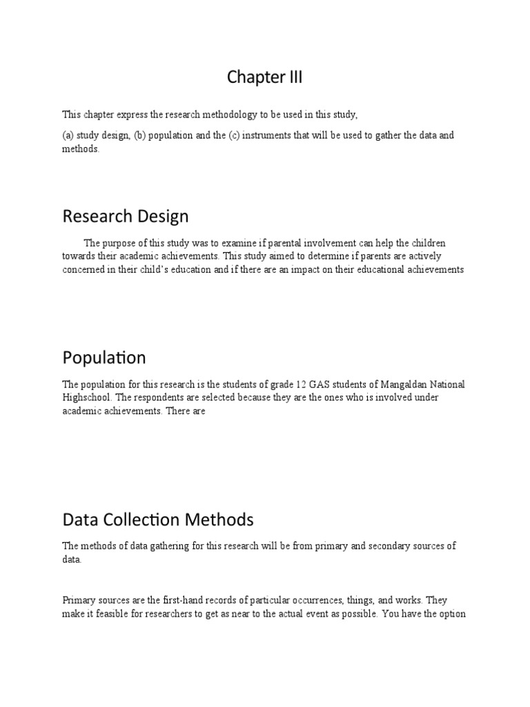 Chapter III | PDF | Data | Information