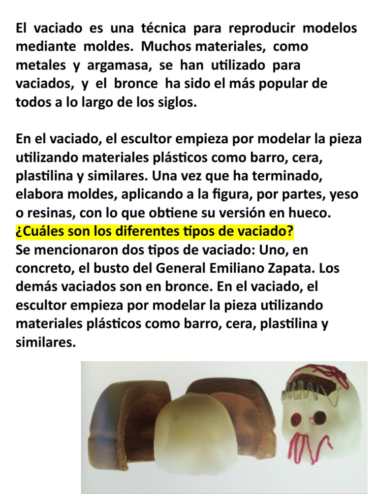Tecnica Del Vaciado | PDF