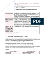 Del Conflicto Al Problema Técnico 1.1. Descripción de La Situación de Conflicto Que Da Origen Al Proyecto