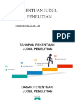 Penentuan Judul Penelitian