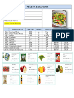 RECETA ESTANDAR - Ejemplo