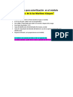 Requisitos para Esterilización en El Modulo