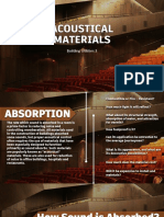 Week 2 - ACOUSTICAL MATERIALS