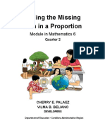 Find Missing Term Proportion