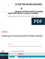 Cara Daftar Murid Baharu & Tetapkan Mata Pelajaran