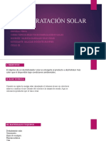 Deshidratación Solar