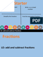 Lesson 2 - Adding and Subtracting Fractions