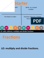Lesson 2 - Multiplying and Dividing Fractions