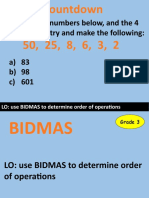 Lesson 2 - Bidmas