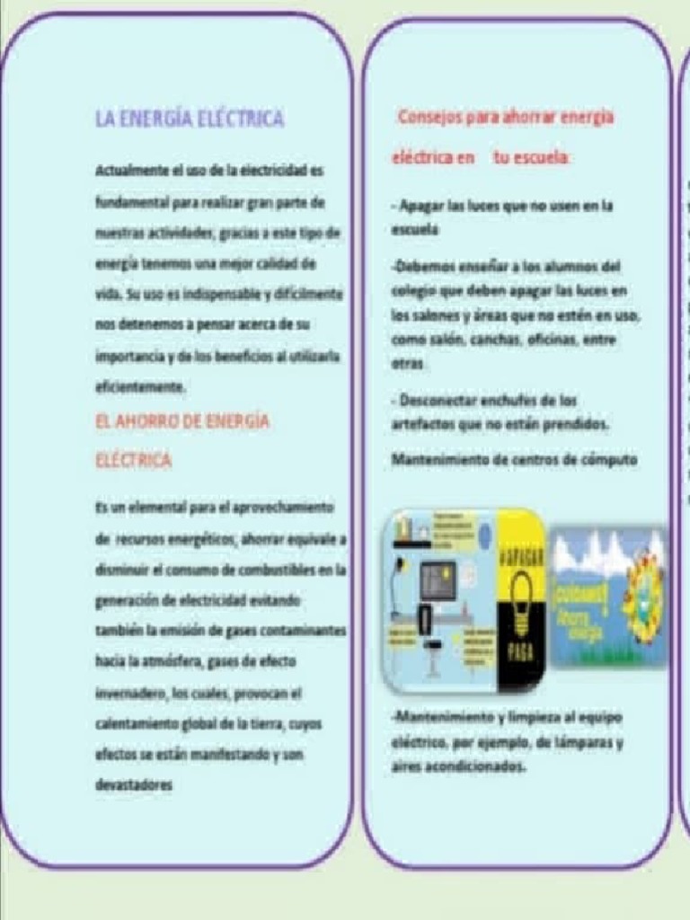 Ahorro de energía eléctrica en la escuela: consejos y objetivos para ...