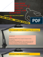 Special Crime Investigation Techniques