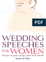 Suzan St. Maur - Wedding Speeches For Women - The Girls' Own Guide To Giving A Speech They'Ll Remember-How To Books (2006)