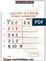 Arrange Ascending Order