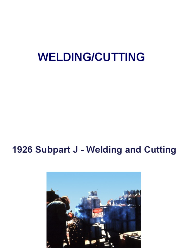 Welding and Cutting Safety PDF Welding Construction