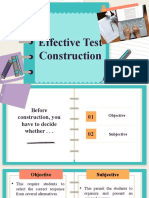 Guidelines For Effective Test Construction