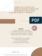 Relacion Anticonceptivos - Cancer Cervix Uterino