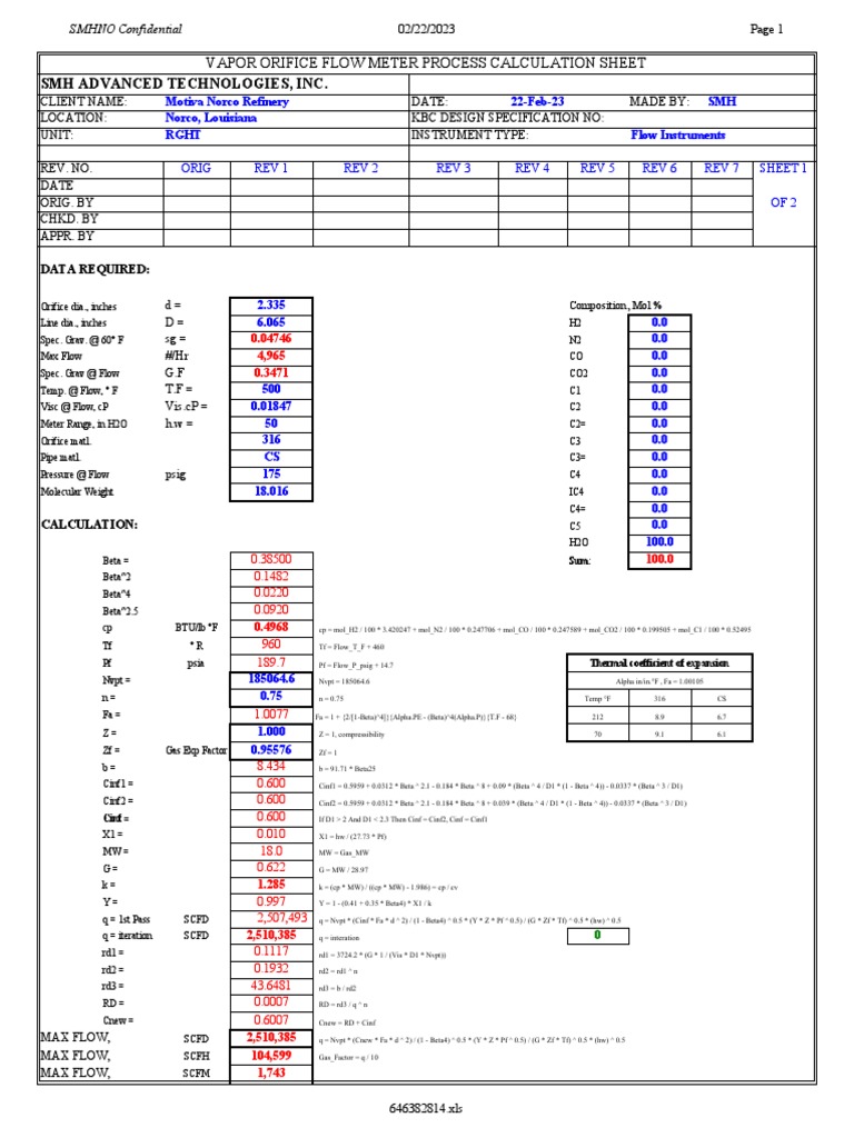 SMH MTR Calc Ii | PDF | Fluid Dynamics | Mechanical Engineering